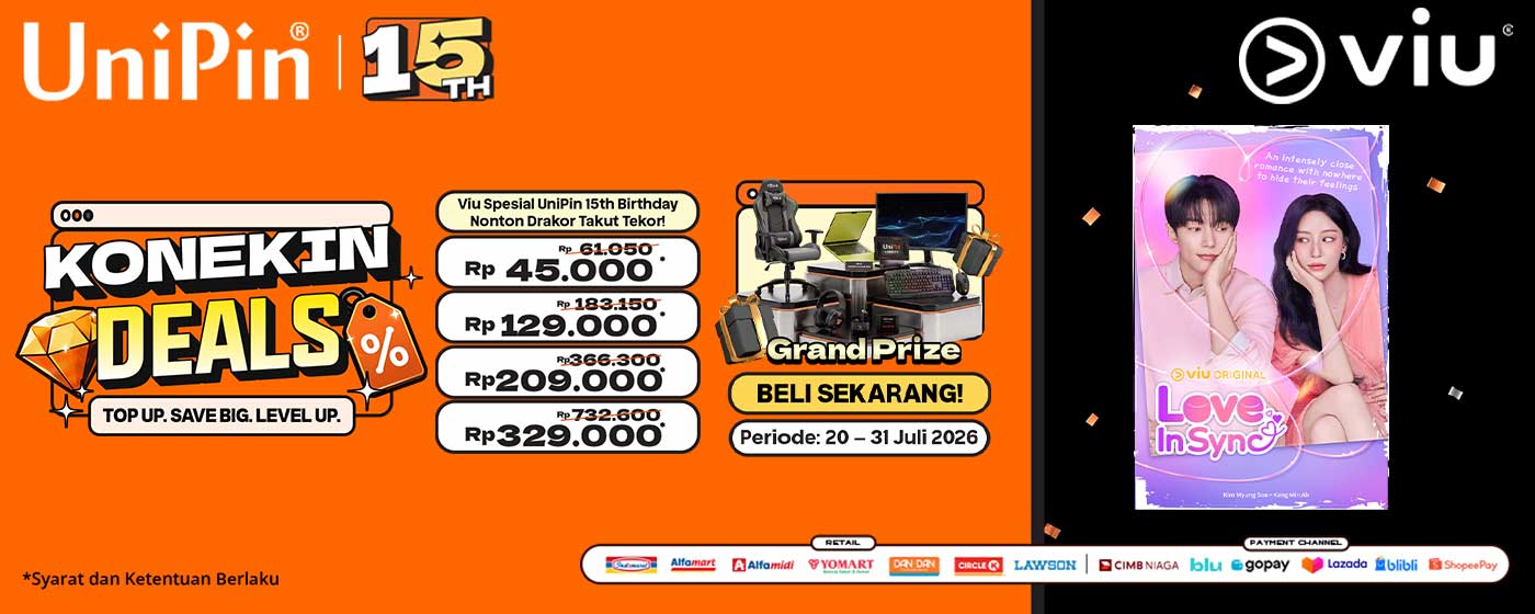 Rayakan UniPin 15th Birthday, Nonton Viu Makin Hemat!